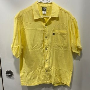 The North Face Yellow Casual Button Down Shirt